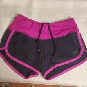 New Balance Women's Athletic Shorts in Black and Pink